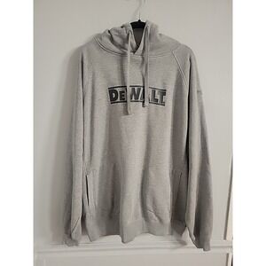 Official Dewalt XXL Power Tools Heather Gray Fleece Hoodie Sweatshirt